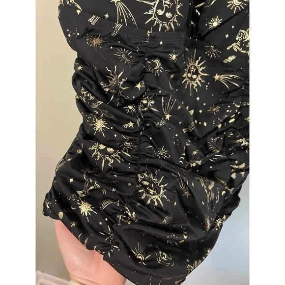 Torrid One Piece Swimsuit Black Celestial Space Women Size 3 22/24 - Picture 3 of 8